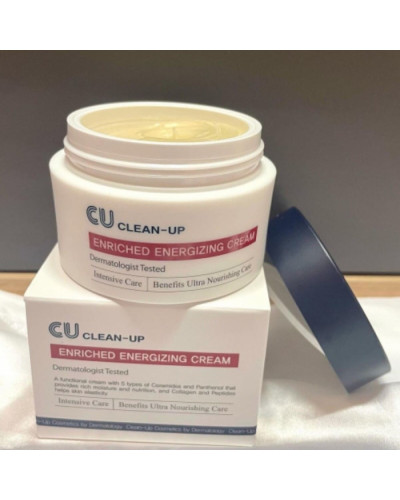 Пептидный крем CU SKIN Clean-Up Enriched Energizing Cream с церамидами и коллагеном