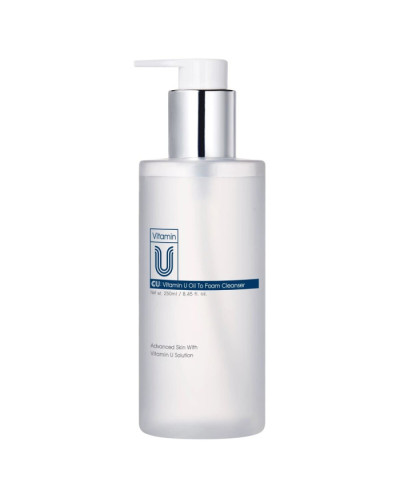 Масло-пінка для обличчя з вітаміном U CU SKIN Vitamin U Oil to Foam Cleanser