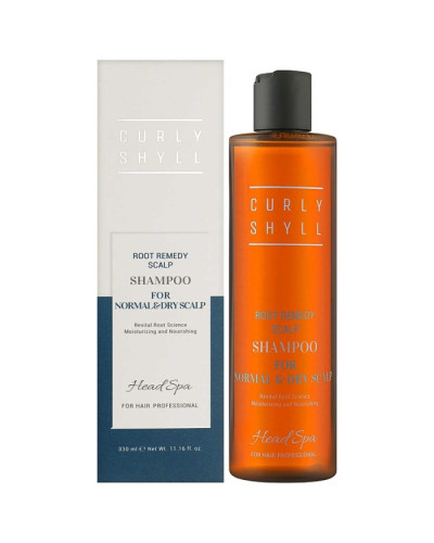 CURLYSHYLL Root Remedy Normal and Dry Scalp Shampoo, Шампунь для нормальної та сухої шкіри голови, 330 мл