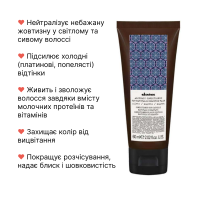 Davines ALCHEMIC, кондицiонер з прямими пігментами для підсилення кольору волосся срібний, 60 мл