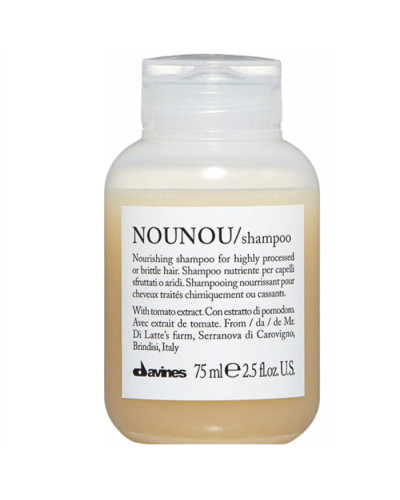 Питательный шампунь для сухих и ломких волос Davines NOUNOU, 75 мл