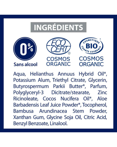 Etiaxil Bio Antiperspirant Vegetal Protection 48h Roll-On Сoconut, антиперспірант органічний кульковий з ароматом кокосу, 50 мл