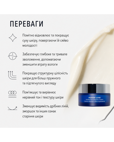 Интенсивно питательный крем HydroPeptide Power Luxe для упругости и увлажнения кожи 30 мл