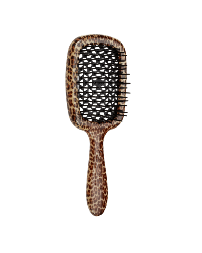 Щетка леопардовая Janeke Superbrush SP230 MAC для расчесывания, укладки и сушки волос с перфорированным основанием