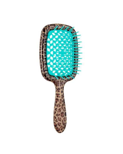 Щетка леопардовая Janeke Superbrush SP230 MAC для расчесывания, укладки и сушки волос с перфорированным основанием