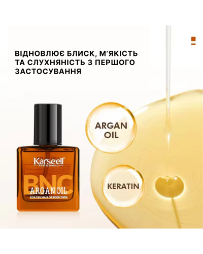 Арганова Олія для Волосся Karseell BNC Argan Oil 60 мл