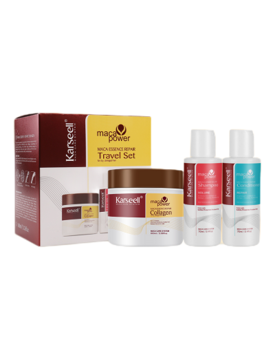 Дорожній Набір для Волосся — Karseell Collagen Hair Treatment Шампунь, Кондиціонер, Маска