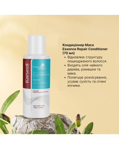 Дорожній Набір для Волосся — Karseell Collagen Hair Treatment Шампунь, Кондиціонер, Маска