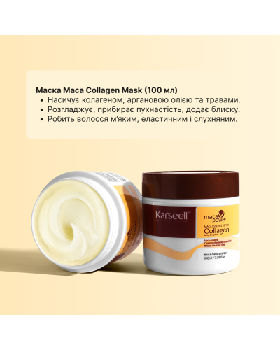 Дорожній Набір для Волосся — Karseell Collagen Hair Treatment Шампунь, Кондиціонер, Маска