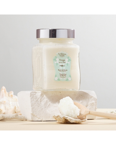 Масло Карите «Тиаре и Алоэ Вера» La Sultane de Saba Voyage dans les Iles Shea Butter Tiare Flowers and Aloe Vera 300 мл