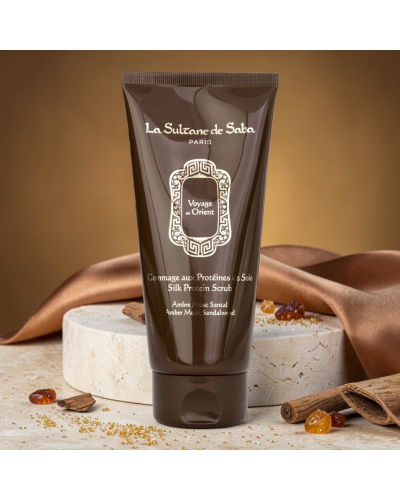 Скраб для Тіла Шовковий «Амбра, Мускус і Сандал» La Sultane de Saba Voyage Orient Silk Protein Scrub Amber Musk Sandalwood 200 мл
