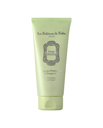 Скраб для Тіла Шовковий «Зелений Чай з Імбиром» La Sultane de Saba Voyage Darjeeling Silk Protein Scrub Ginger Green Tea 200 мл