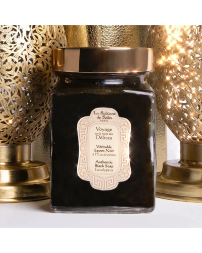 Чёрное Мыло с Эвкалиптом La Sultane de Saba Voyage Délices Authentic Black Soap Eucalyptus 300 мл