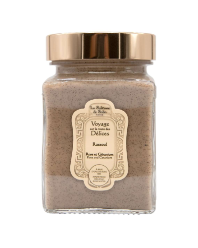 Глина для шкіри та волосся La Sultane de Saba Voyage Délices Rassoul Rose and Geranium 300 мл