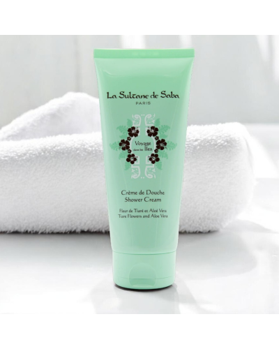 Крем для Душа с Алое и Цветами Тиаре La Sultane de Saba Voyage Dans Les Îles Shower Cream Tiare Flowers and Aloe Vera 200 мл