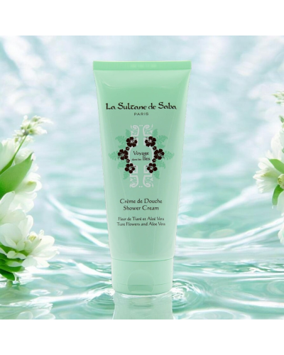 Крем для Душа с Алое и Цветами Тиаре La Sultane de Saba Voyage Dans Les Îles Shower Cream Tiare Flowers and Aloe Vera 200 мл