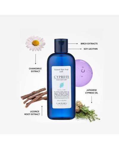 Шампунь Lebel IAU Cleansing CYPRESS для чутливої та сухої шкіри голови 240 мл