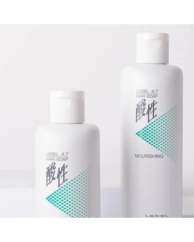 Шампунь Lebel 4.7 Nourishing Hair Soap для відновлення тонкого, неслухняного та мелірованого волосся 400 мл