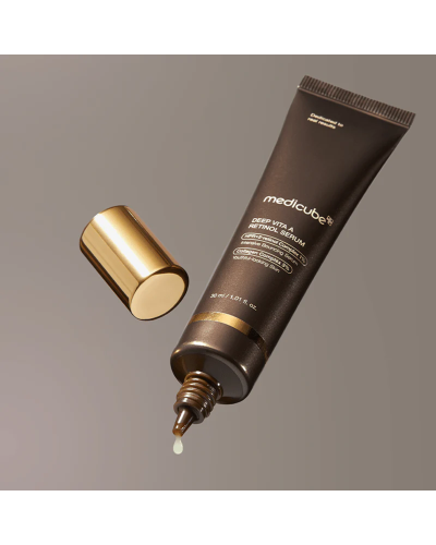 Корейська сироватка з ретинолом Medicube Deep Vita A Retinol Serum для текстури та тону шкіри 30 мл
