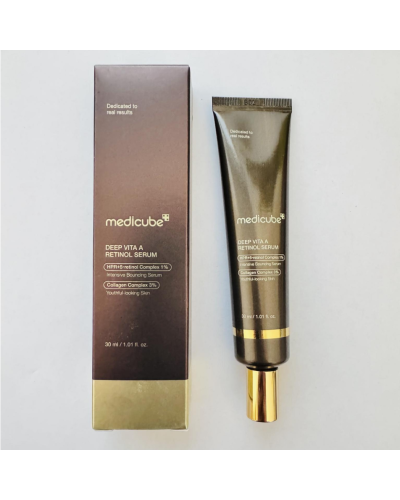 Корейська сироватка з ретинолом Medicube Deep Vita A Retinol Serum для текстури та тону шкіри 30 мл