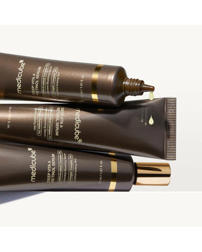 Корейська сироватка з ретинолом Medicube Deep Vita A Retinol Serum для текстури та тону шкіри 30 мл