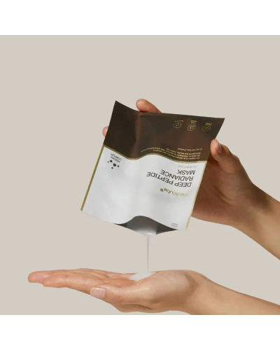 Корейская тканевая пептидная маска Medicube Deep Peptide Radiance Mask для упругости, увлажнения и сияния кожи 1 шт