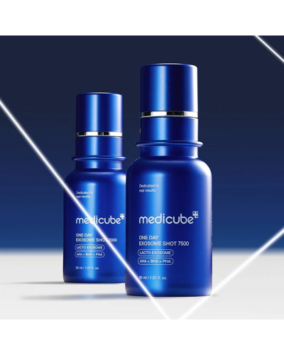 Корейська ампула-бустер Medicube Exosome Shot 7500 для пор обличчя і текстури шкіри 30 мл