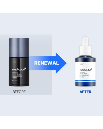 Корейская сыворотка с кислотами Medicube Zero Pore One Day Serum для пор и себума 30 мл
