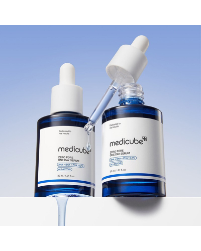 Корейская сыворотка с кислотами Medicube Zero Pore One Day Serum для пор и себума 30 мл