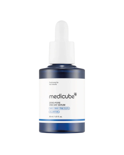 Корейская сыворотка с кислотами Medicube Zero Pore One Day Serum для пор и себума 30 мл