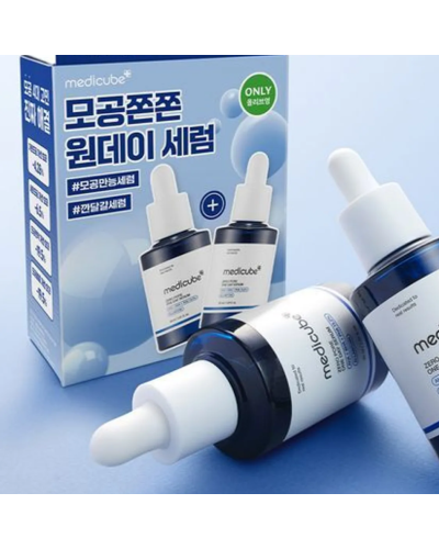 Корейская сыворотка с кислотами Medicube Zero Pore One Day Serum для пор и себума 30 мл