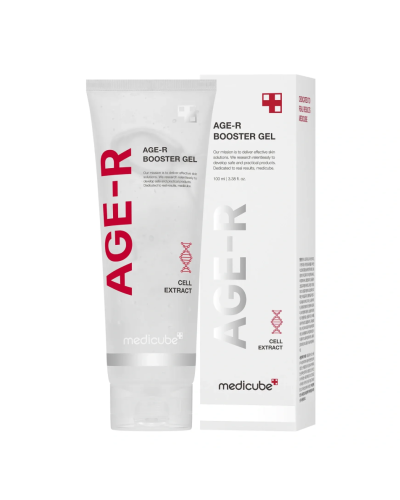 Корейський гель-бустер зі стовбуровими клітинами Medicube AGE-R Booster Gel для зволоження, пружності та апаратних процедур 100 мл