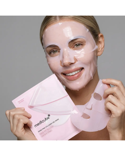 Корейська гелева маска Medicube PDRN Pink Collagen Gel Mask для пружності, сяйва та зволоження шкіри 1 шт