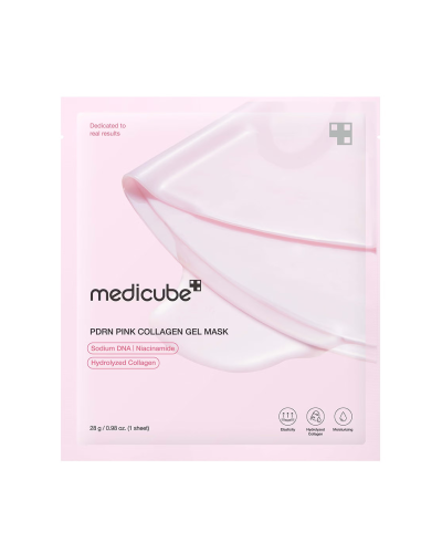 Корейська гелева маска Medicube PDRN Pink Collagen Gel Mask для пружності, сяйва та зволоження шкіри 1 шт