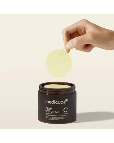 Корейські тонер-пади Medicube Deep Vita C Pad для освітлення, пост-акне та вирівнювання тону 70 шт