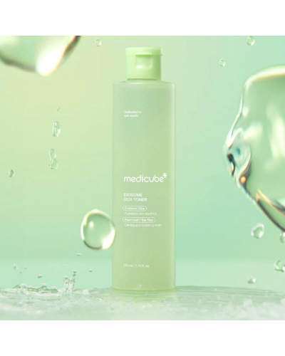 Корейський заспокійливий тонер Medicube Exosome Cica Toner для балансу, сяйва та текстури шкіри 210 мл