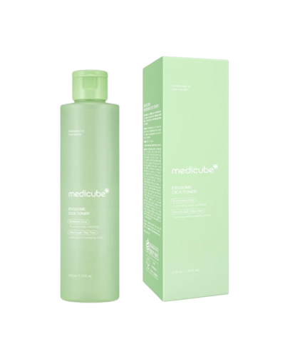 Корейський заспокійливий тонер Medicube Exosome Cica Toner для балансу, сяйва та текстури шкіри 210 мл