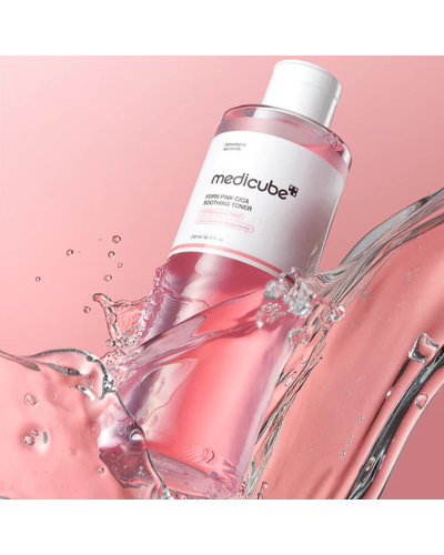 Корейський тонер Medicube PDRN Pink Cica Soothing Toner для здорового сяйва, тону та пружності шкіри 250 мл
