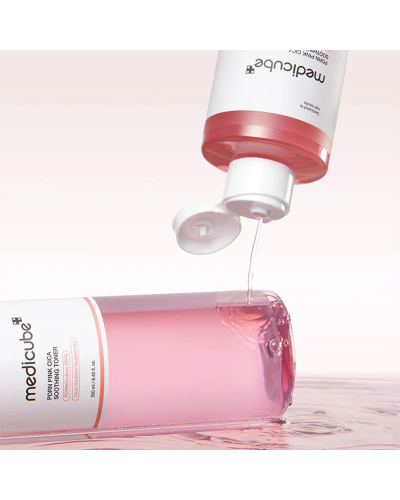 Корейський тонер Medicube PDRN Pink Cica Soothing Toner для здорового сяйва, тону та пружності шкіри 250 мл