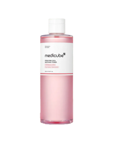 Корейський тонер Medicube PDRN Pink Cica Soothing Toner для здорового сяйва, тону та пружності шкіри 250 мл