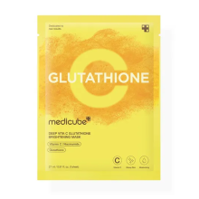 Medicube Deep Vita C Glutathione Brightening Mask осветляющая тканевая маска с витамином C 1 шт