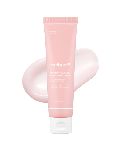 Корейский крем Medicube PDRN Pink Hyaluronic Cream для увлажнения и сияния кожи 50 мл