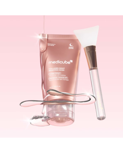 Корейська нічна маска Medicube Collagen Night Wrapping Mask з колагеном для пружності та зволоження 75 мл