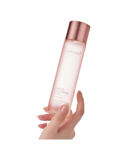 Корейский тонер Medicube Triple Collagen Toner 4.0 для увлажнения и повышения упругости кожи 140 мл