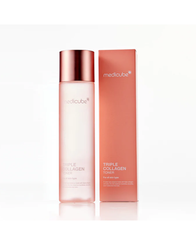 Корейский тонер Medicube Triple Collagen Toner 4.0 для увлажнения и повышения упругости кожи 140 мл