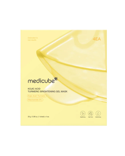 Корейская гелевая маска Medicube Kojic Acid Turmeric Gold Jelly Gel Mask для сияния и выравнивания тона кожи 28 г