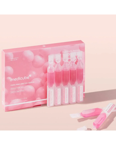 Корейська сироватка Medicube PDRN Pink One Day Serum Set для сяйва та зволоження шкіри 10 шт