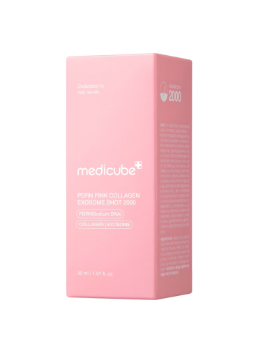 Корейская сыворотка Medicube PDRN Pink Collagen Exosome Shot 2000 для упругости и сияния кожи 30 мл