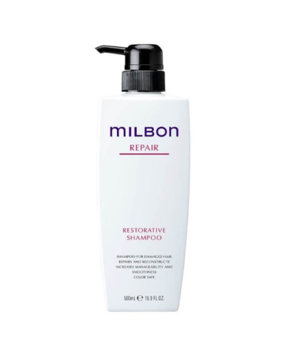Восстанавливающий Шампунь Milbon Repair Restorative Shampoo для слабых, поврежденных и окрашенных волос 500 мл