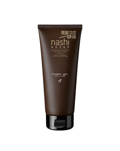 Гель для душу та волосся Nashi Argan MEN LINE Hair & Body 200 мл – Очищення та зволоження 2 в 1
